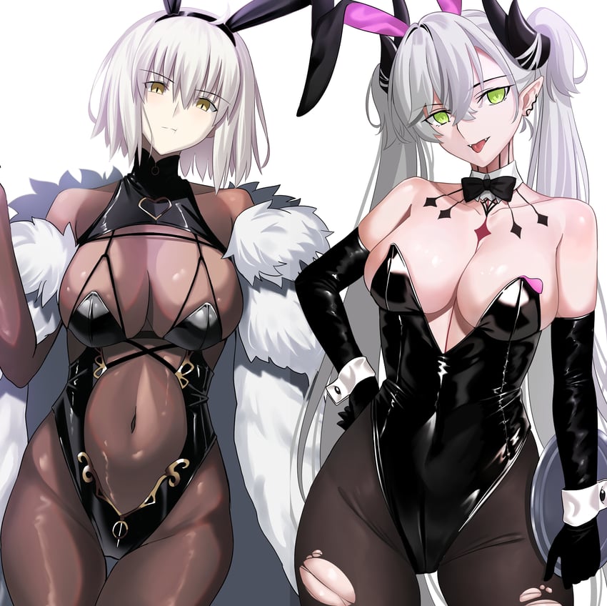 jeanne d'arc alter, lilith, and lancelot (fate and 2 more) drawn by longdq3008