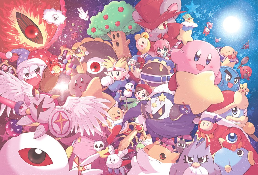 kirby, meta knight, waddle dee, king dedede, magolor, and 32 more (kirby) drawn by satou_kairi_(u-garden)