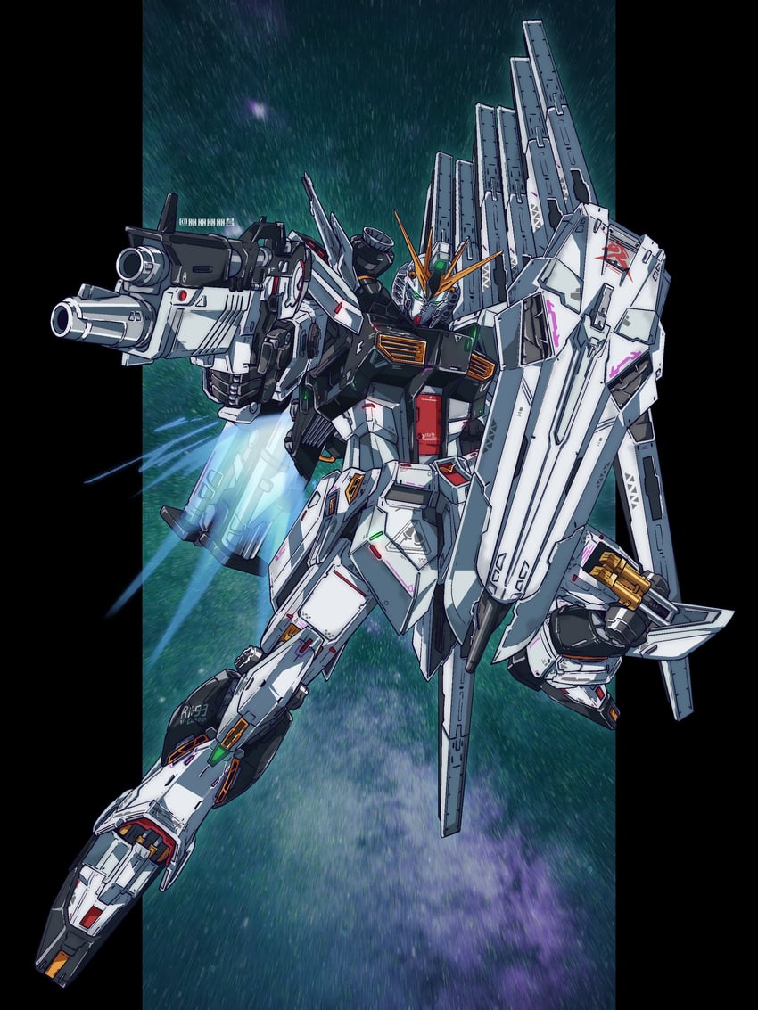 nu gundam (gundam and 1 more) drawn by li_li_li_li_jun