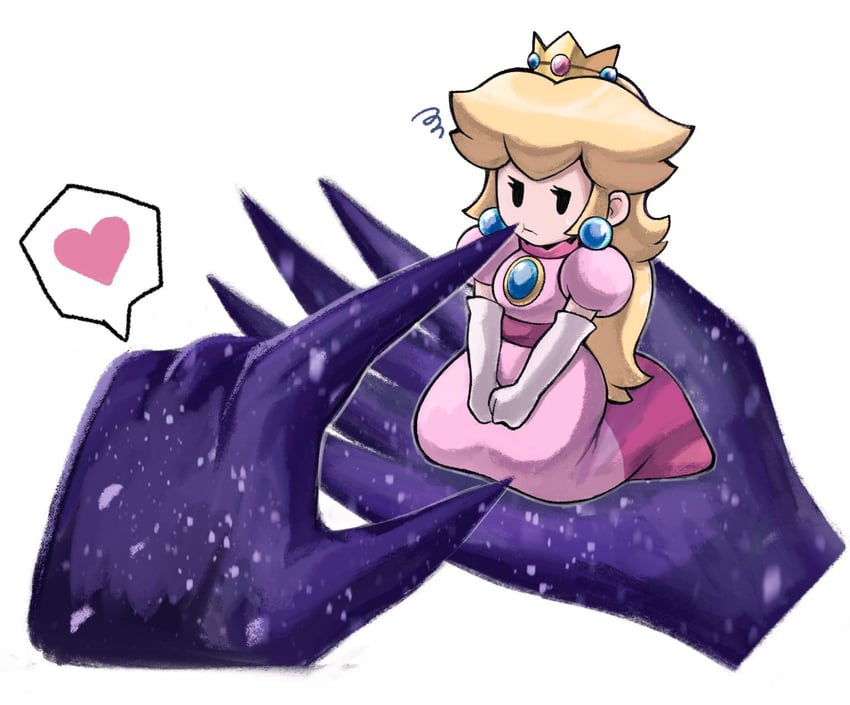 princess peach, shadow queen, and paper peach (mario and 2 more) drawn by commshoo
