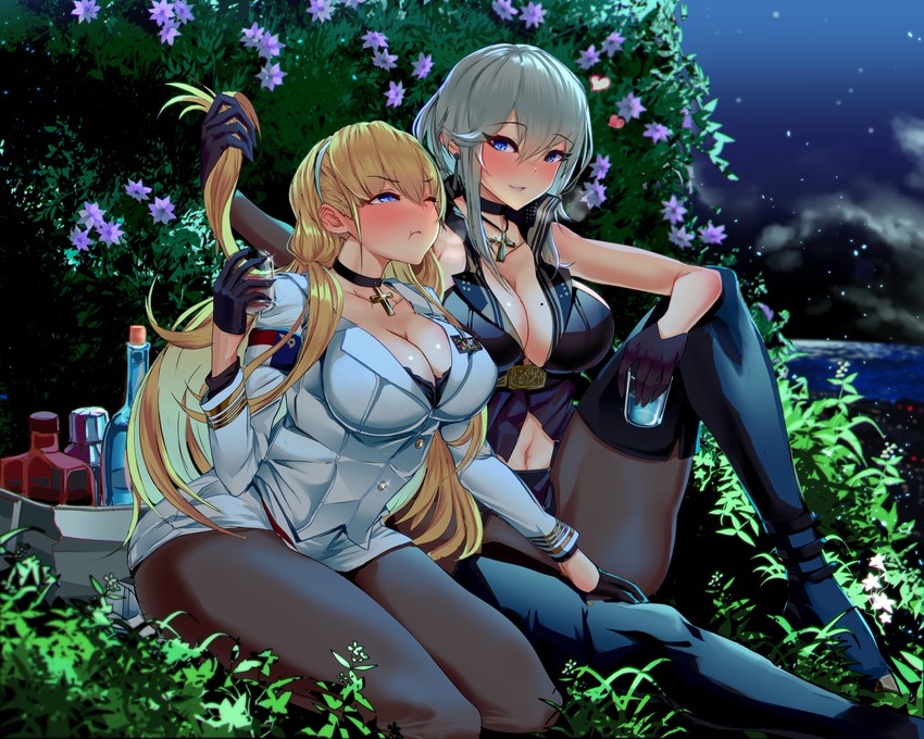 north carolina and washington (azur lane) drawn by monobe_yuri