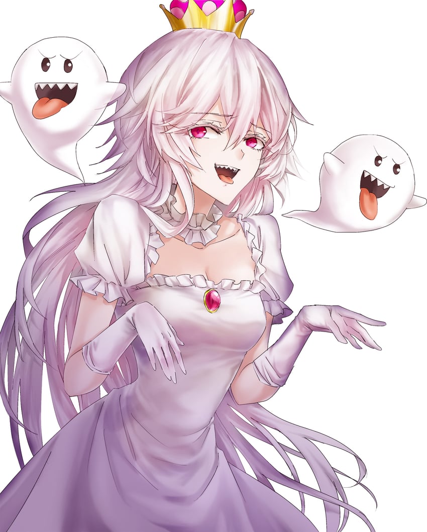 princess king boo and boo (mario and 2 more) drawn by suprii