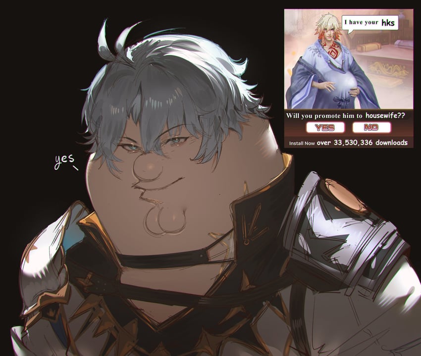 phainon and peter griffin (honkai and 2 more) drawn by kowai_(iamkowai)