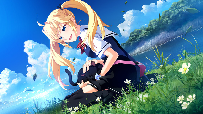 matsushima michiru and nyanmel (grisaia and 1 more) drawn by watanabe_akio