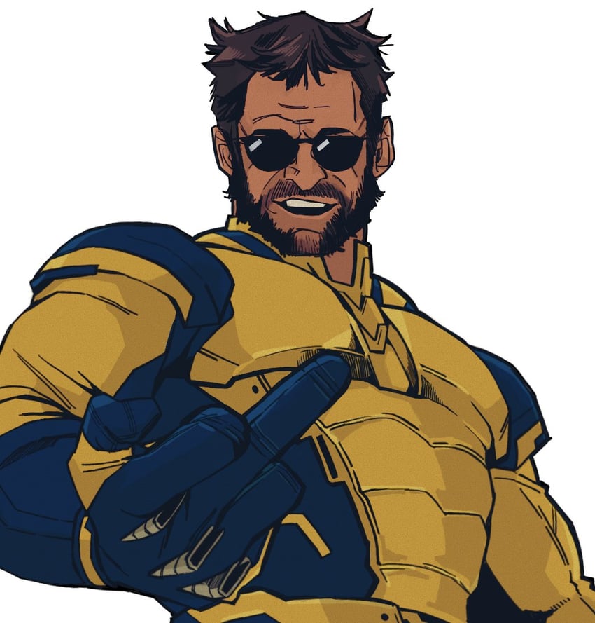 wolverine and hugh jackman (marvel and 4 more) drawn by bonjourdraws