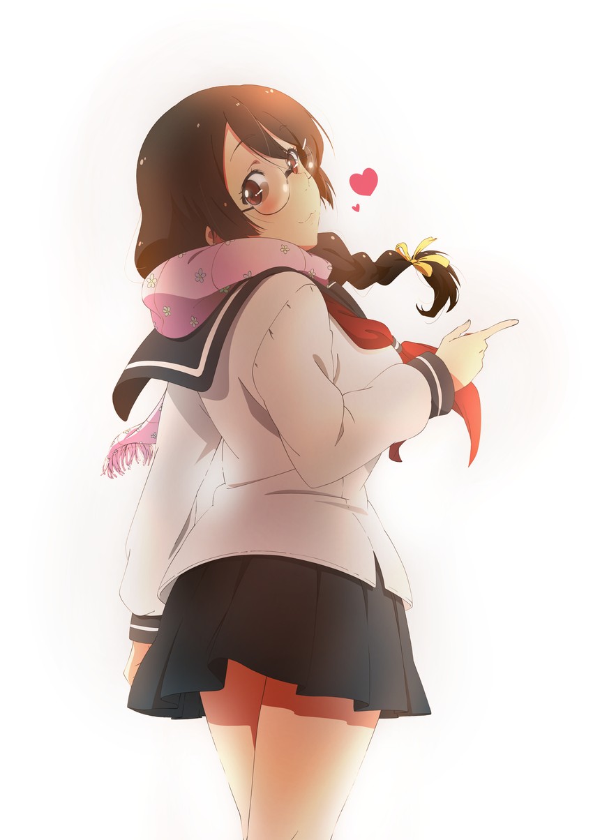 hanekawa tsubasa (monogatari and 2 more) drawn by homura_minori