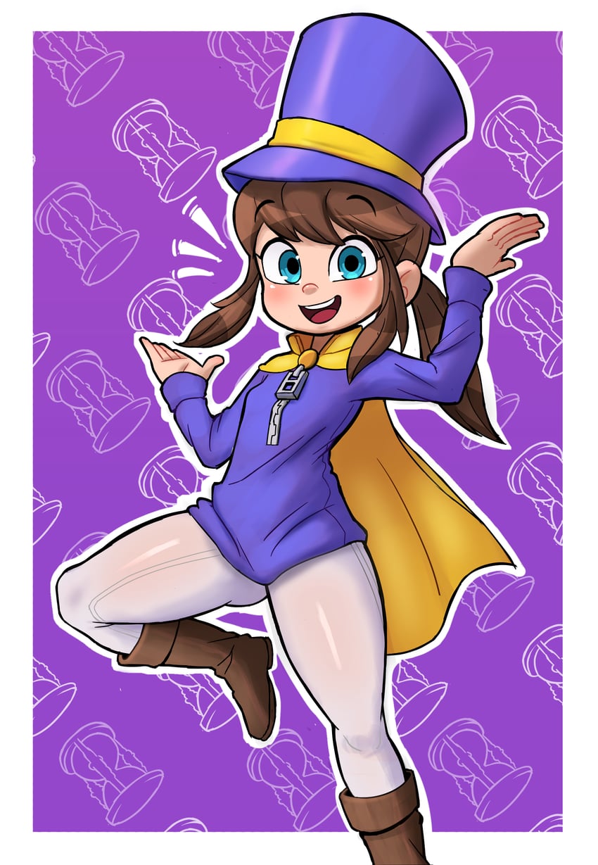hat kid (a hat in time) drawn by rukisan(pixiv)