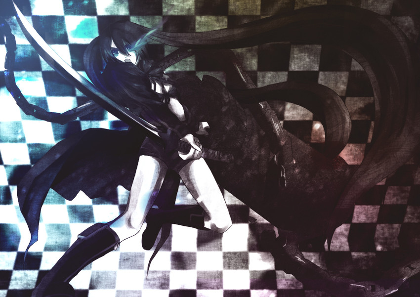 black rock shooter (black rock shooter) drawn by soriku
