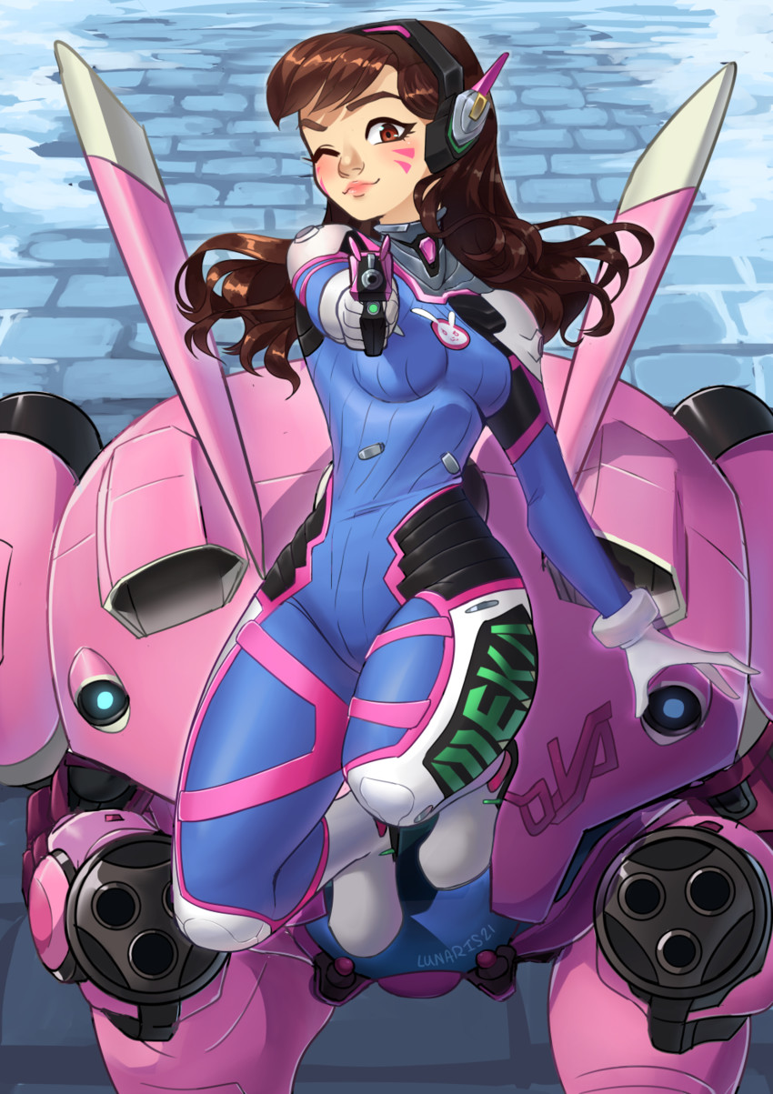 d.va (overwatch and 1 more) drawn by lunaris21