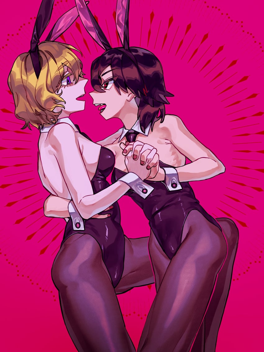usami renko and maribel hearn (touhou) drawn by heshiko_disco