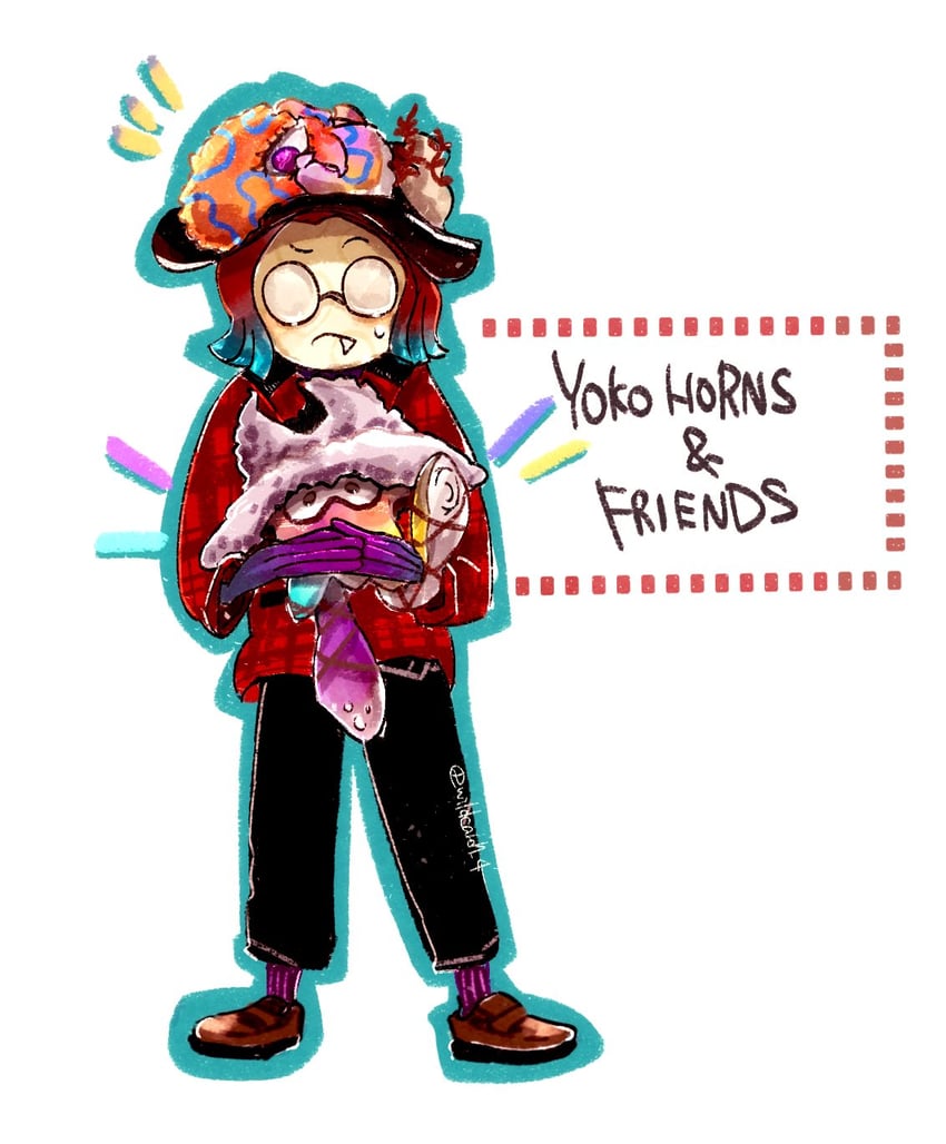 tao blu, yoko, and tosh (splatoon and 1 more) drawn by wildcard1_4
