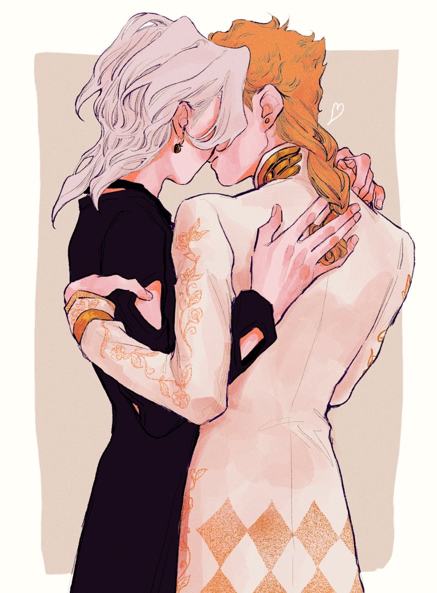 giorno giovanna and pannacotta fugo (jojo no kimyou na bouken and 1 more) drawn by okokoro_zaiku