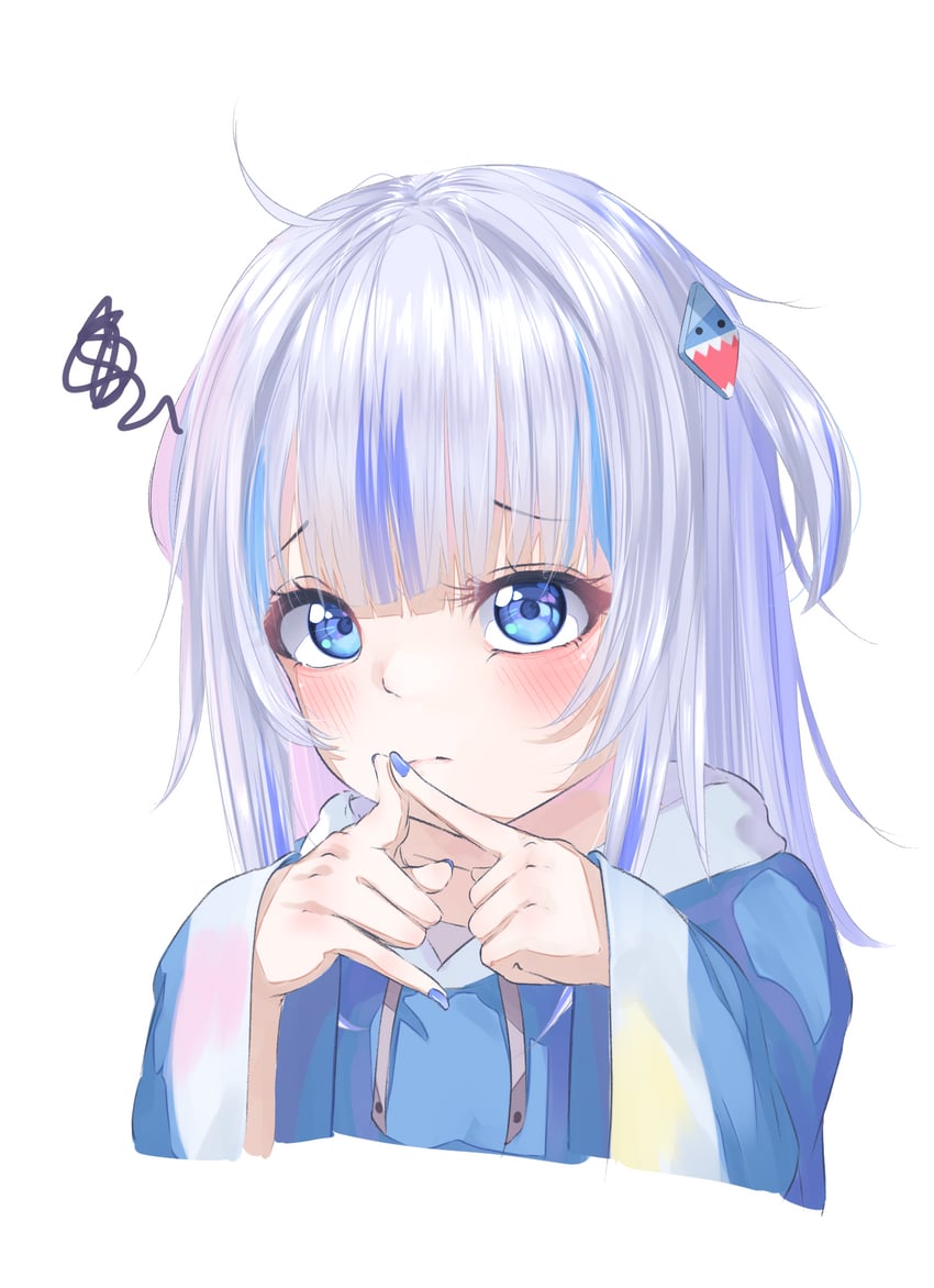 gawr gura (hololive and 1 more) drawn by tachibana_shiori_(suica_112)
