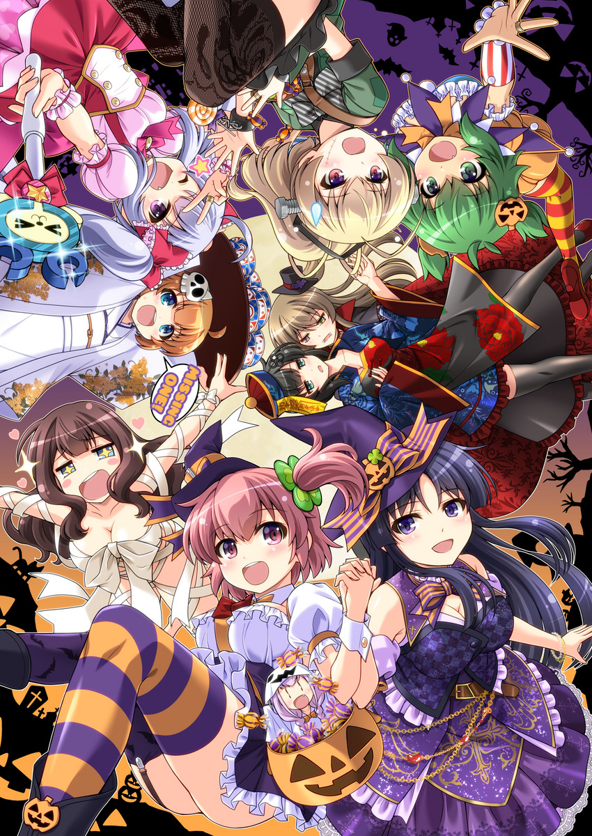 frankenstein's monster, kuo shenlin, hitotsuyanagi riri, kaede johan nouvel, wang yujia, and 6 more (assault lily) drawn by musashiya_chougenbou