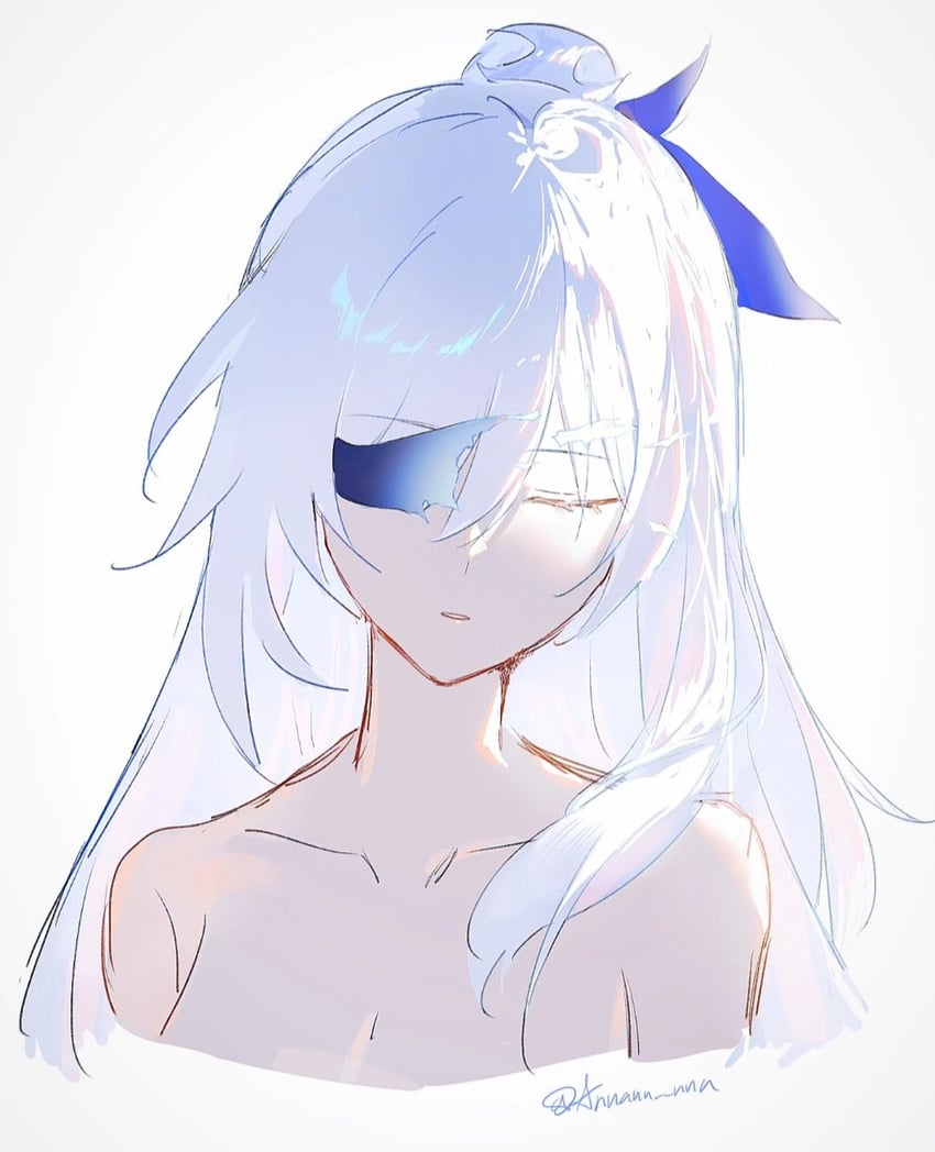 jingliu (honkai and 1 more) drawn by annann_nna