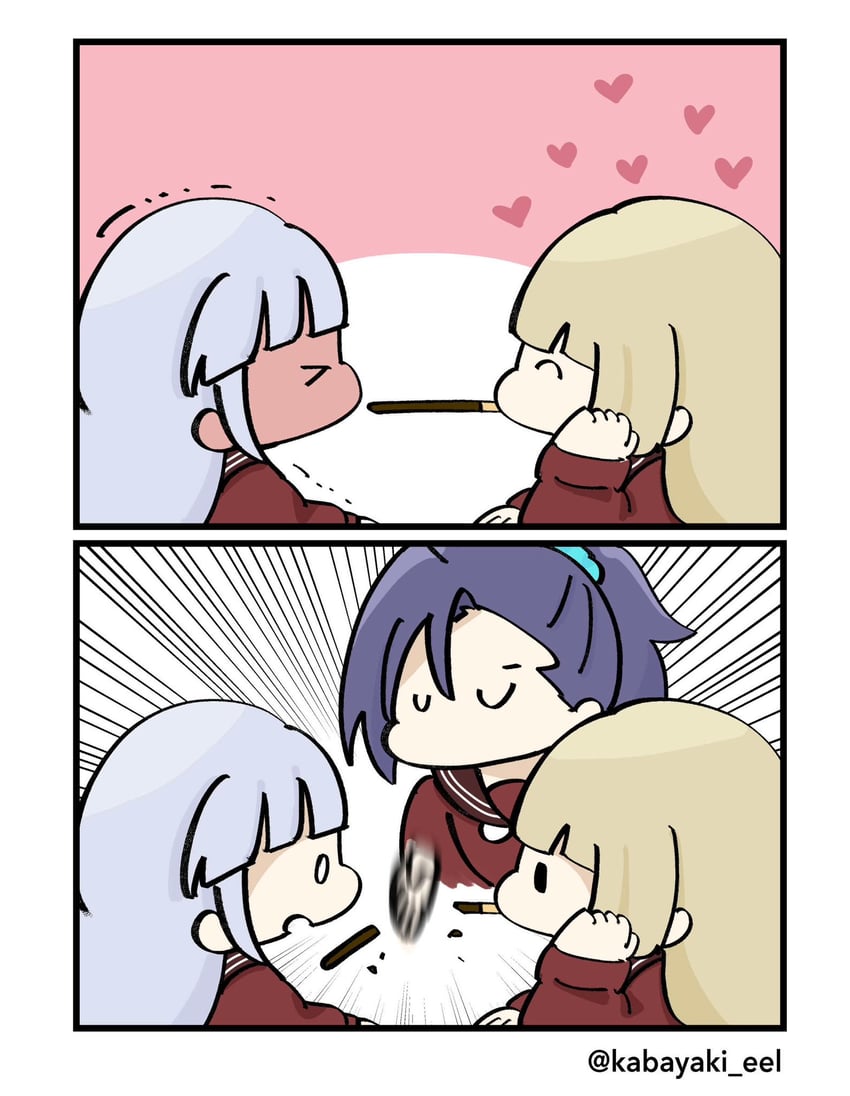 kon kanaho, miyagawa takane, and honma akehi (assault lily) drawn by kabayaki_(kabayaki_eel)