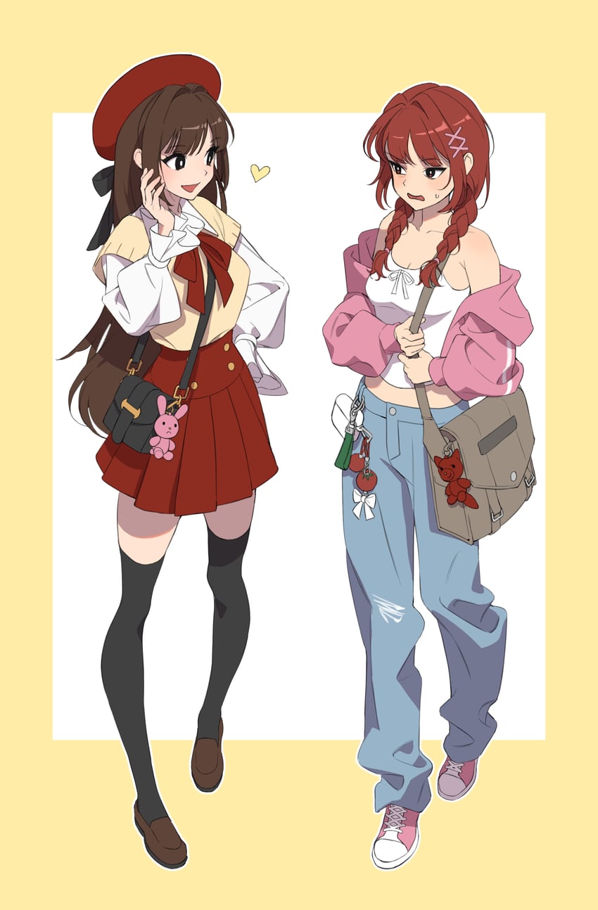 sakurada nene and suotome ai (crayon shin-chan) drawn by popo_89r