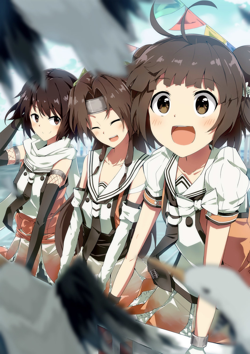 sendai, naka, jintsuu, sendai kai ni, jintsuu kai ni, and 1 more (kantai collection) drawn by tomato_(lsj44867)