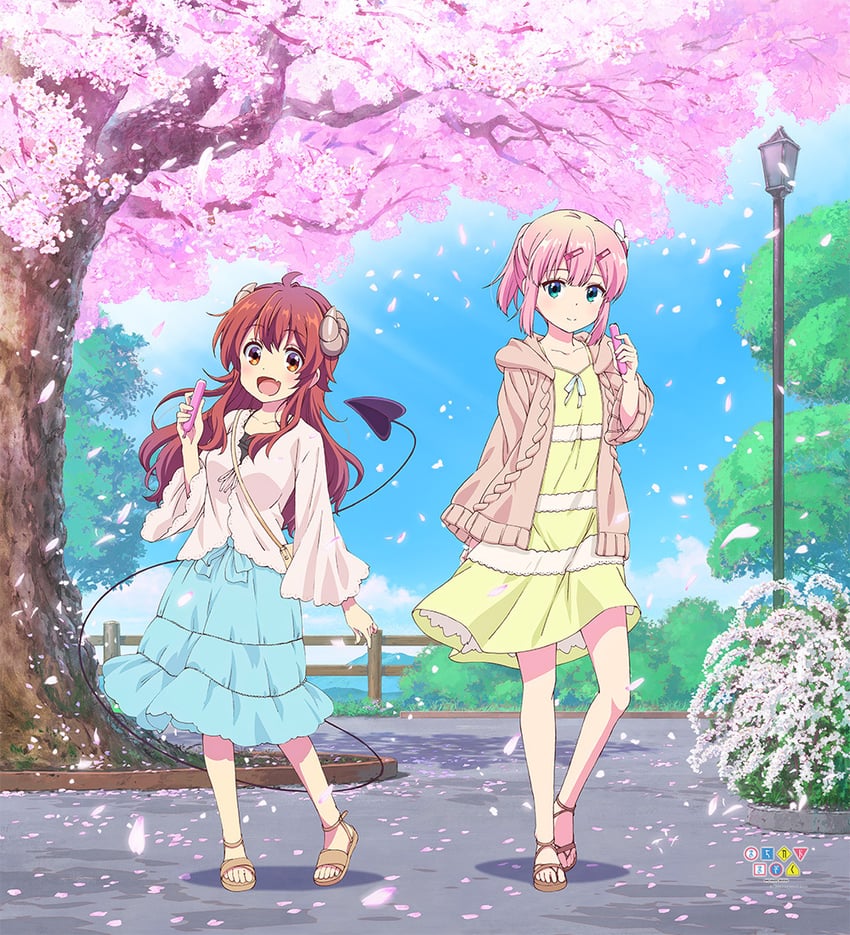 yoshida yuuko and chiyoda momo (machikado mazoku)