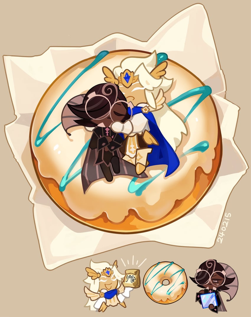 espresso cookie and madeleine cookie (cookie run and 1 more) drawn by saka_nagiya