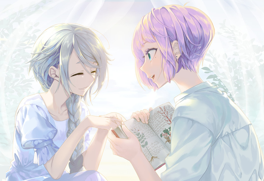 sansu mari and keiko (gendai majo zukan) drawn by isaki_uta