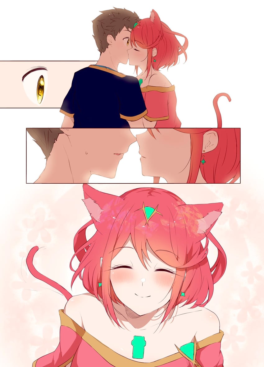 pyra and rex (xenoblade chronicles and 1 more) drawn by nemu_(ut_kakinotane)