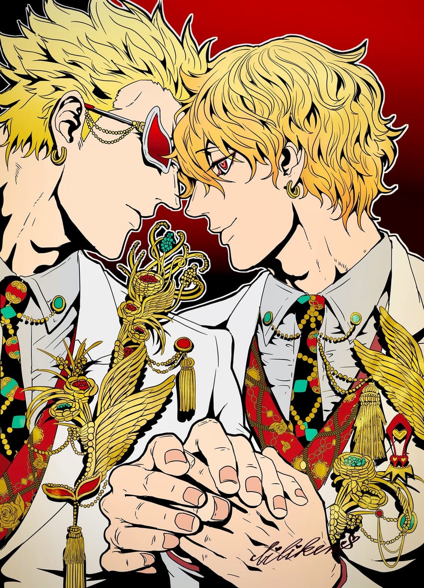 donquixote doflamingo and donquixote rocinante (one piece) drawn by biliken