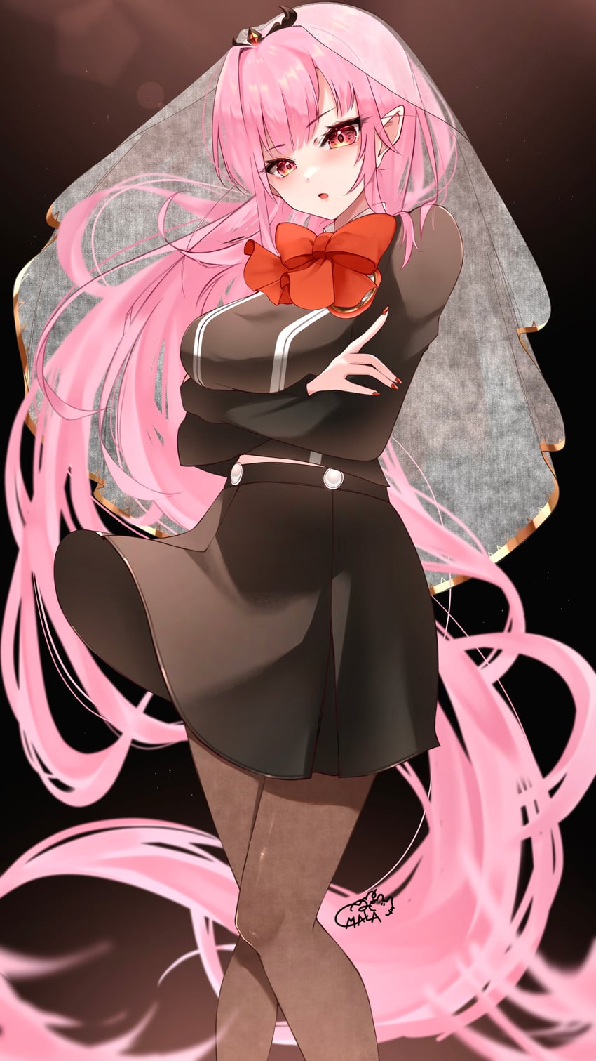mori calliope and shiomi kotone (hololive and 4 more) drawn by maka_aratame