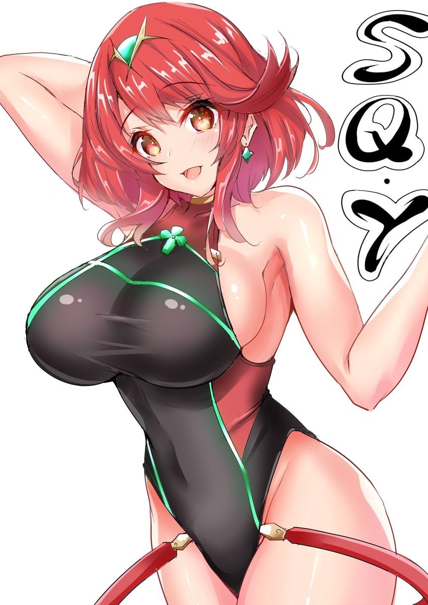pyra (xenoblade chronicles and 1 more) drawn by sankakusui