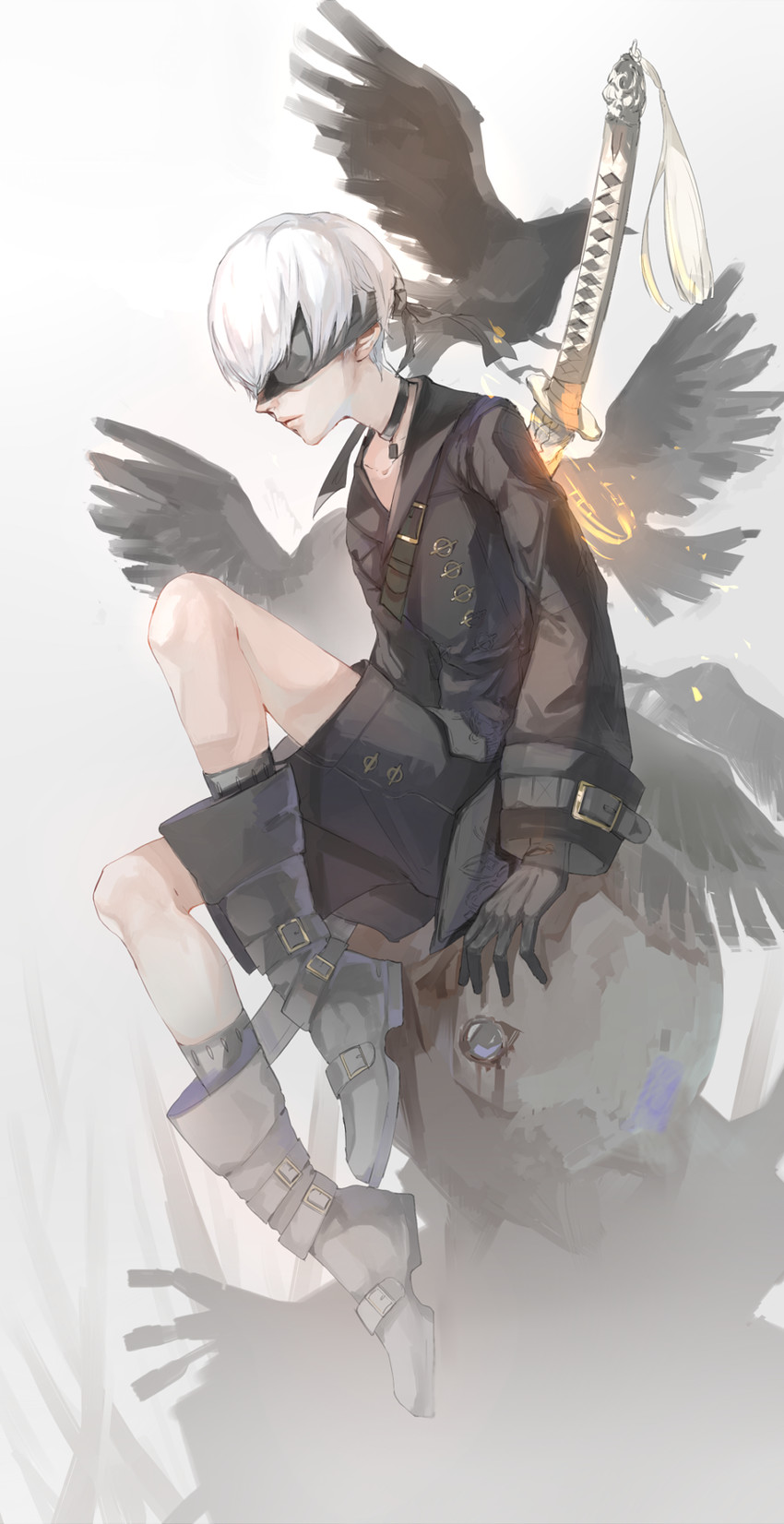 9s (nier and 1 more) drawn by koou_ma