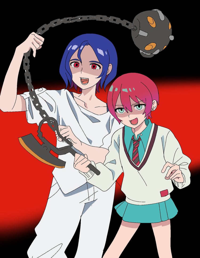 amate yuzuriha and shuji ito (gundam and 1 more) drawn by turumiya_s
