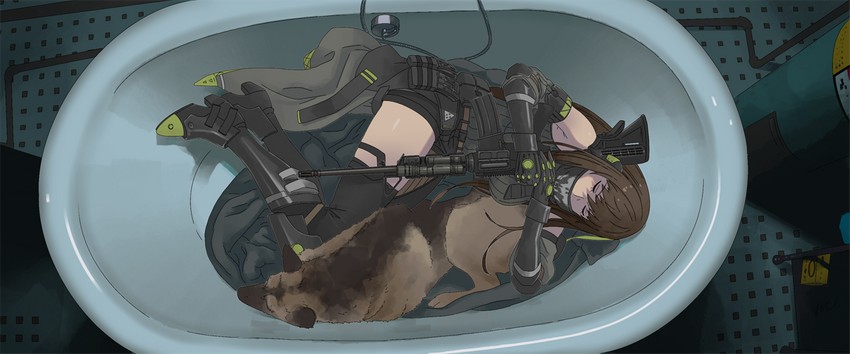 m4a1 (girls' frontline and 1 more) drawn by tab_(tabkun)