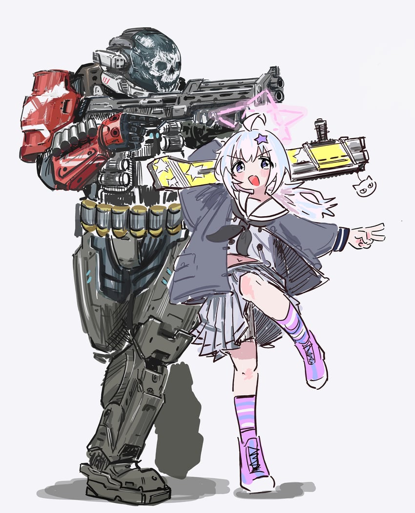 reisa and emile-a239 (blue archive and 2 more) drawn by shiokaze1409
