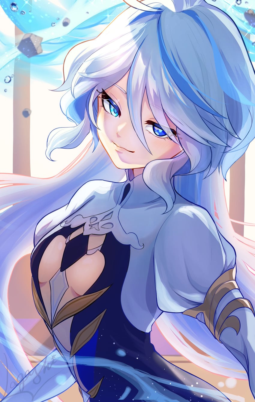 focalors (genshin impact) drawn by wagashi425