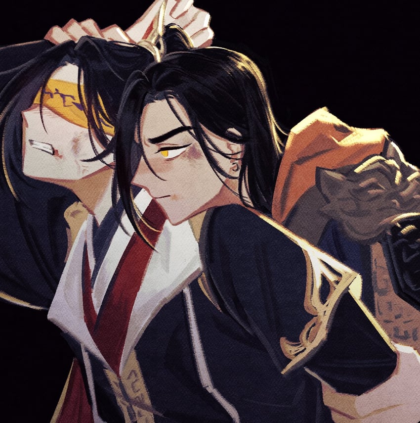 mu qing and feng xin (tianguan cifu) drawn by flclrnldudnj