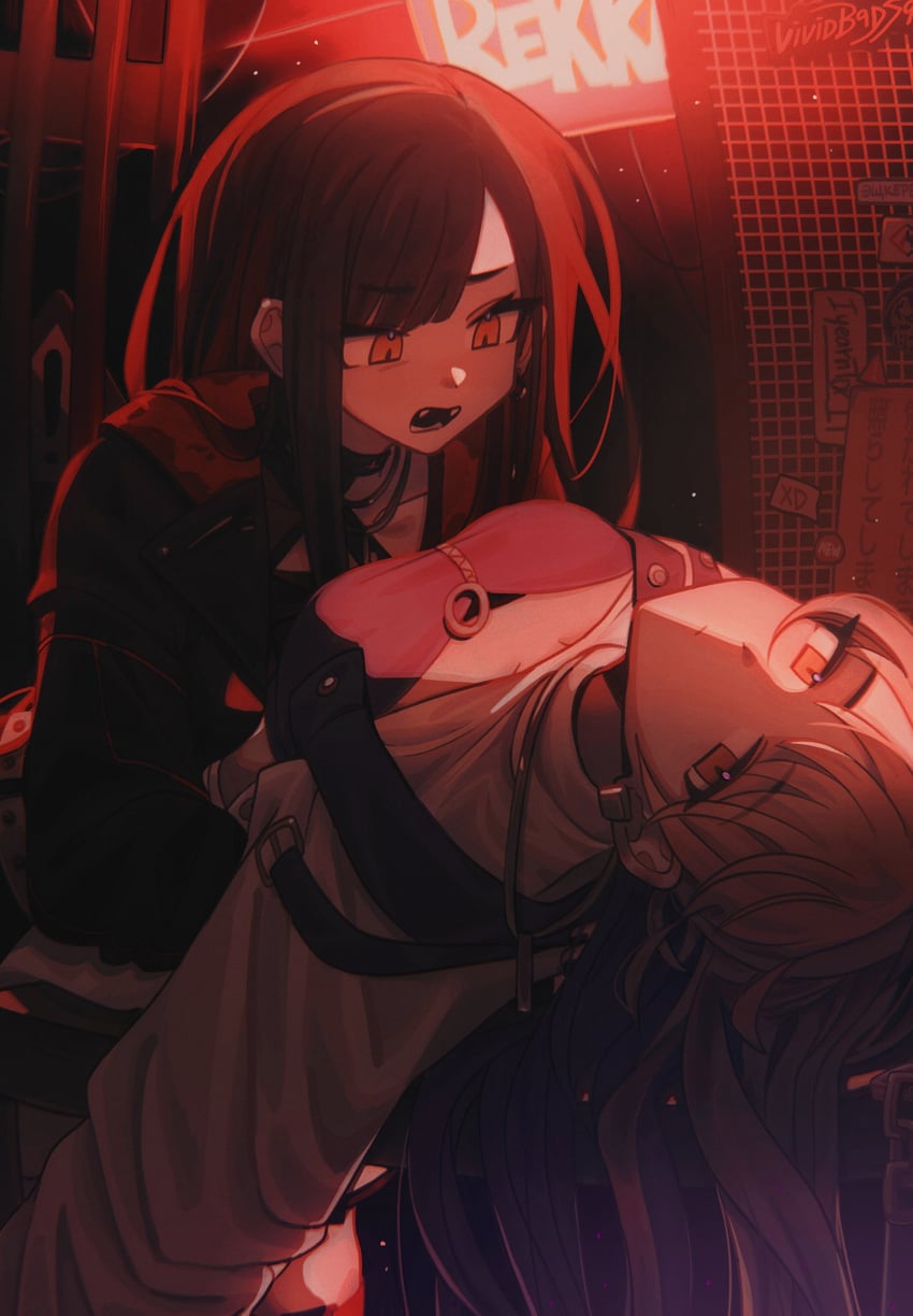 shiraishi an and azusawa kohane (project sekai) drawn by luwwakk