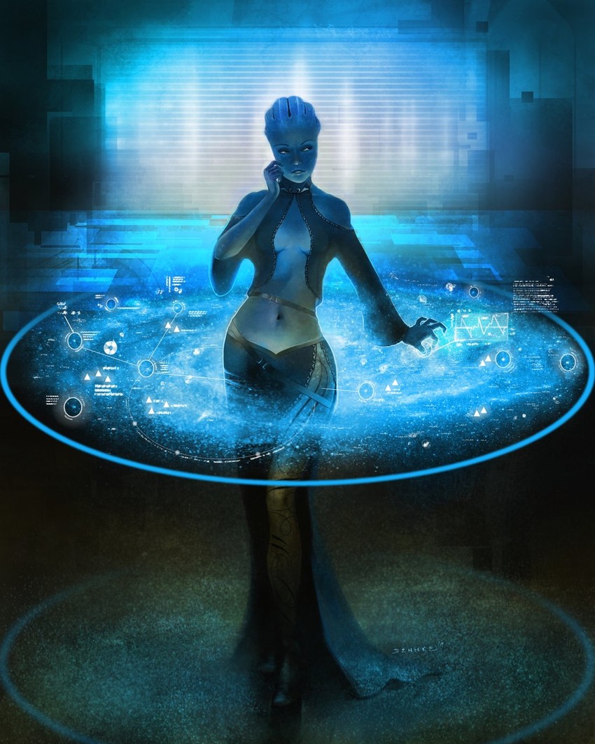 liara t'soni (mass effect and 1 more) drawn by jason_behnke