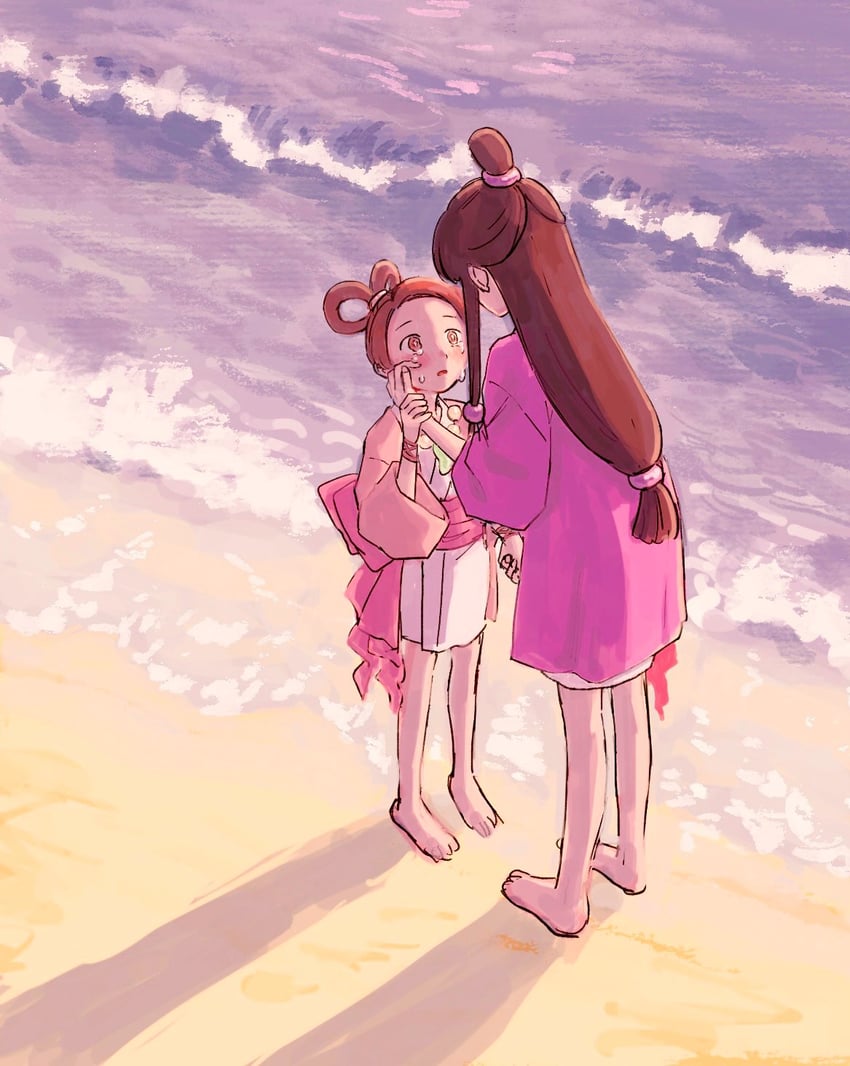 maya fey and pearl fey (ace attorney) drawn by renshu_usodayo