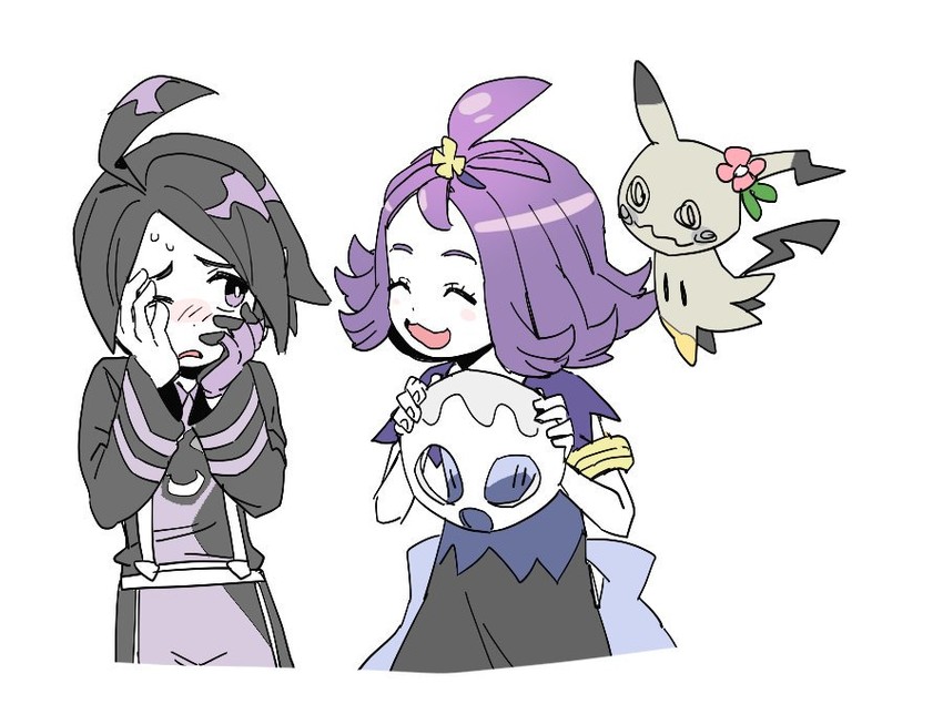 mimikyu, acerola, and allister (pokemon and 2 more) drawn by dede_(qwea_00000)