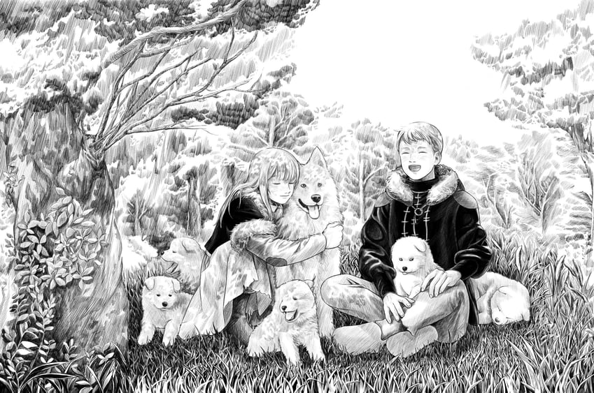 falin touden and laios touden (dungeon meshi) drawn by dancing_singer