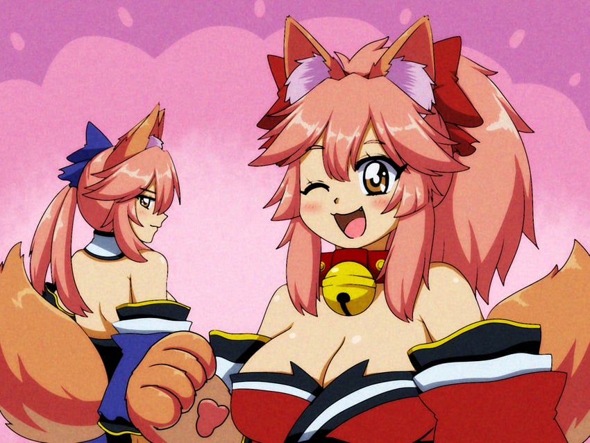 tamamo, tamamo no mae, and tamamo cat (fate and 2 more) drawn by keita_naruzawa
