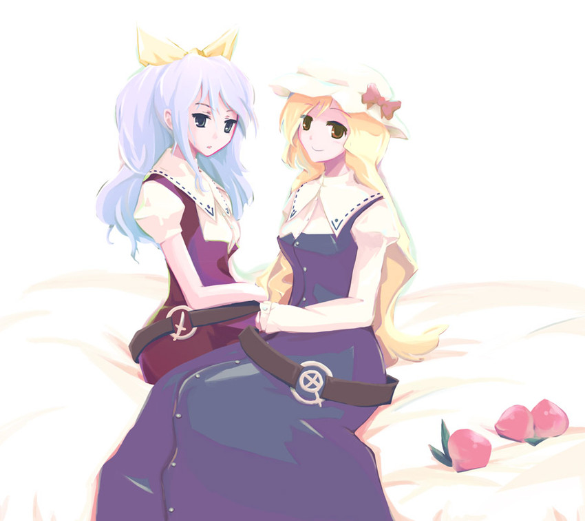 watatsuki no yorihime and watatsuki no toyohime (touhou) drawn by takanashi_akihito