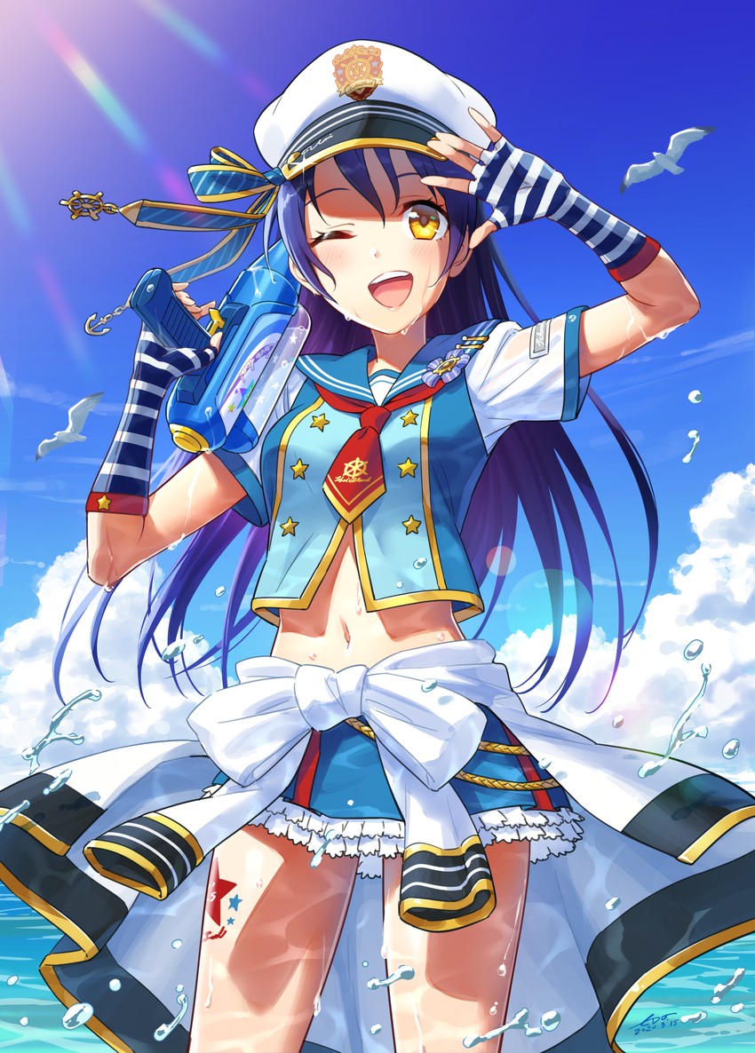sonoda umi (love live! and 2 more) drawn by wedo
