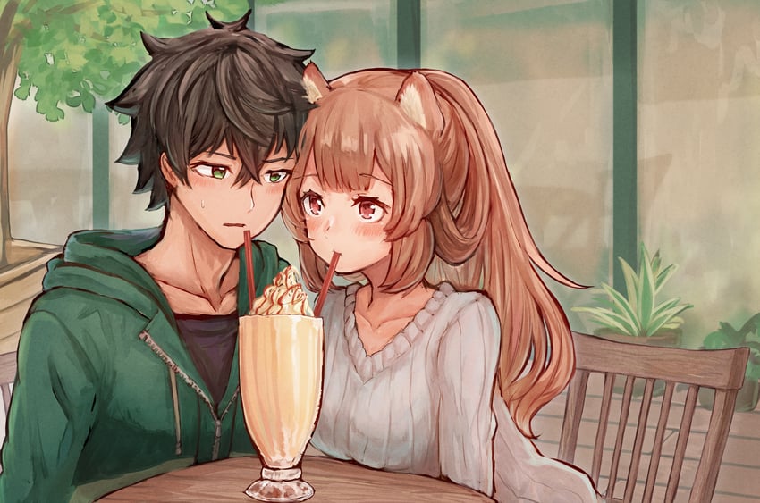 raphtalia and iwatani naofumi (tate no yuusha no nariagari) drawn by wss_(nicoseiga19993411)