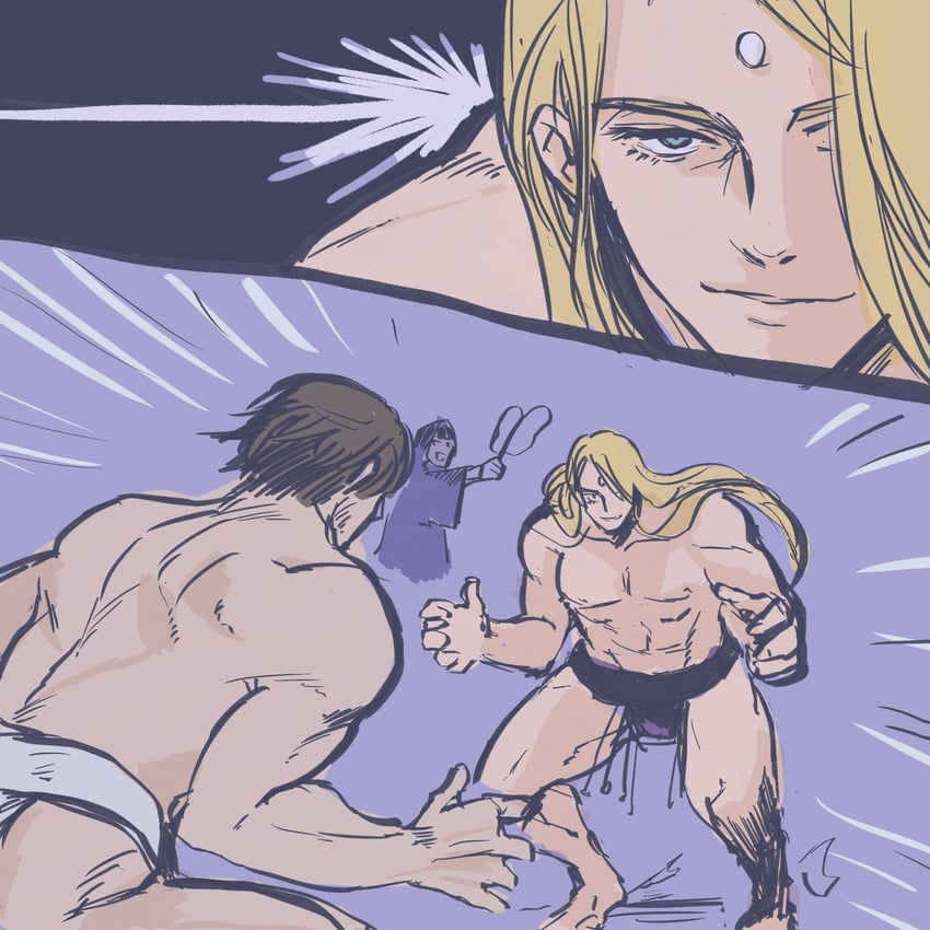 warrior of light, adventurer, zenos yae galvus, and fandaniel (final fantasy and 1 more) drawn by yokota_(bon'yari)