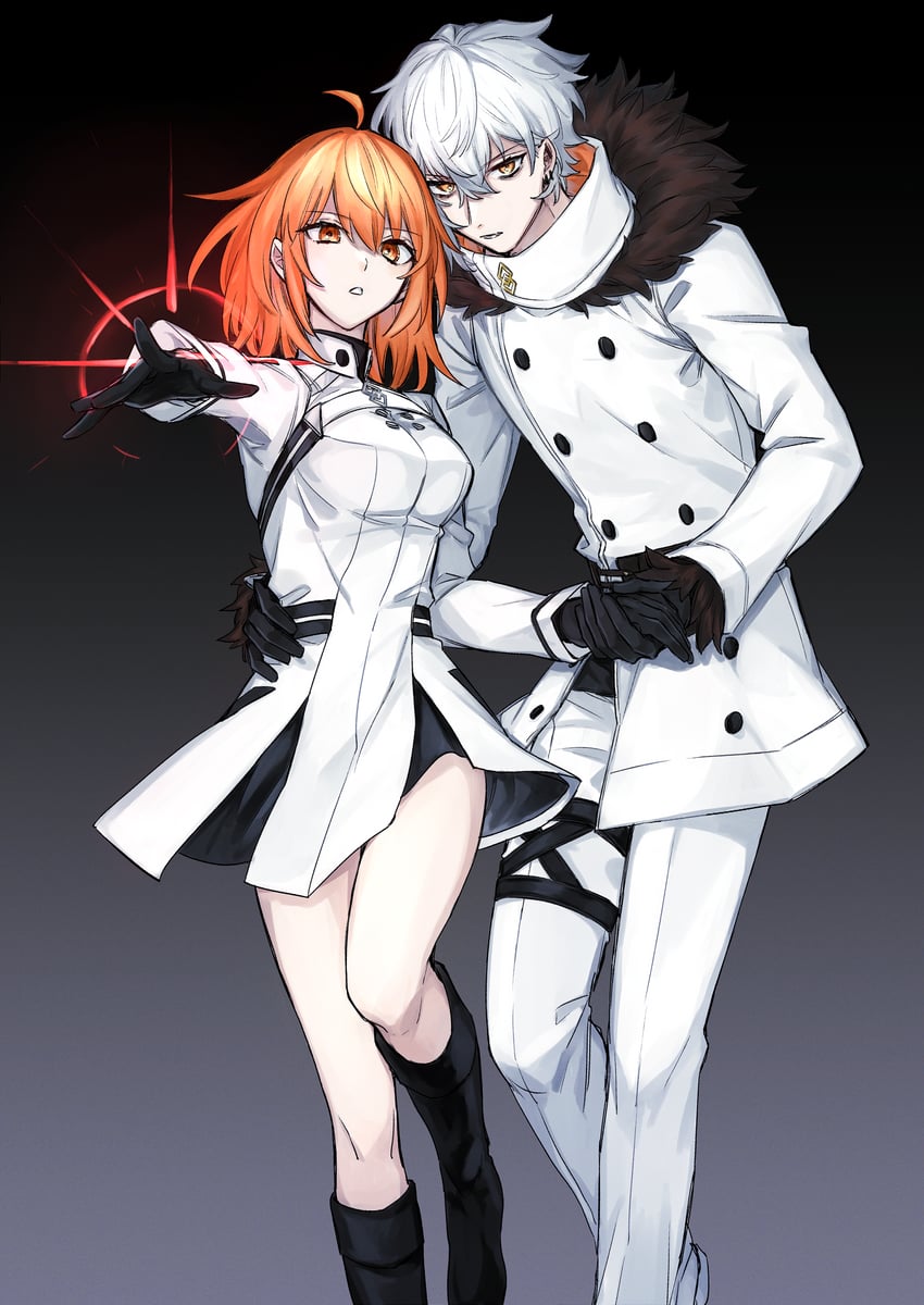 fujimaru ritsuka and kadoc zemlupus (fate and 1 more) drawn by nemu24i
