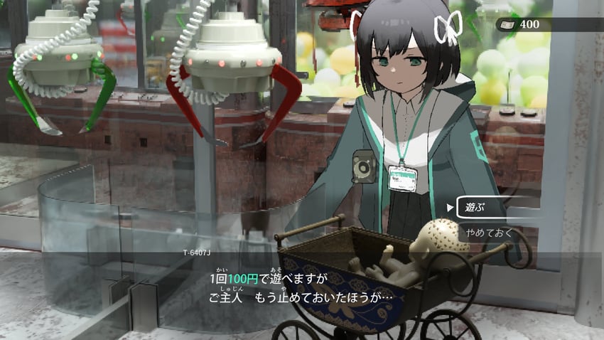 protagonist and t-6407j (lost property control organization) drawn by samidare_(hoshi)