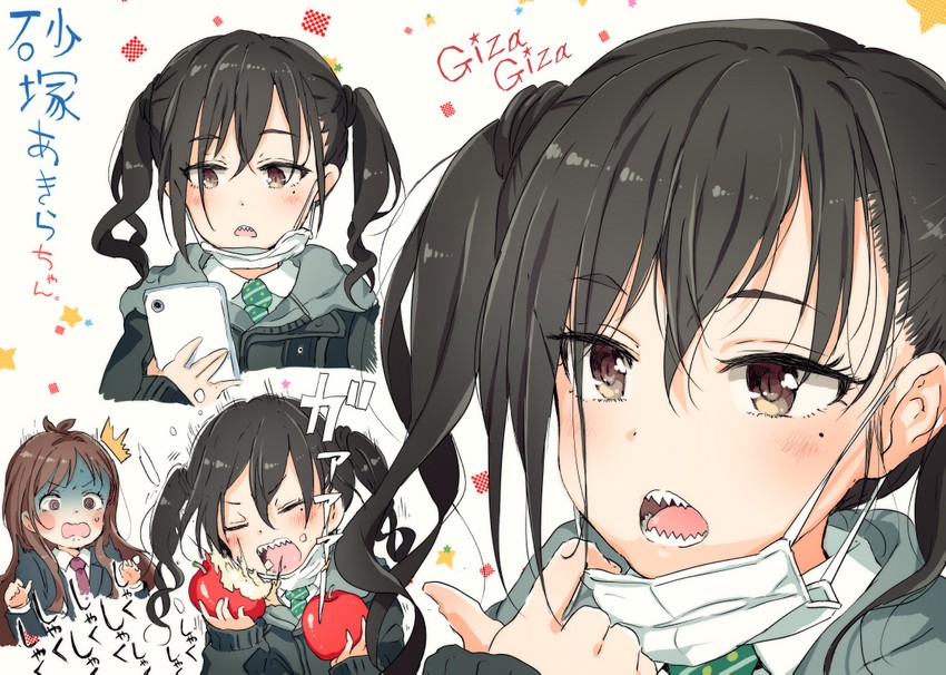 sunazuka akira and tsujino akari (idolmaster and 1 more) drawn by gomennasai