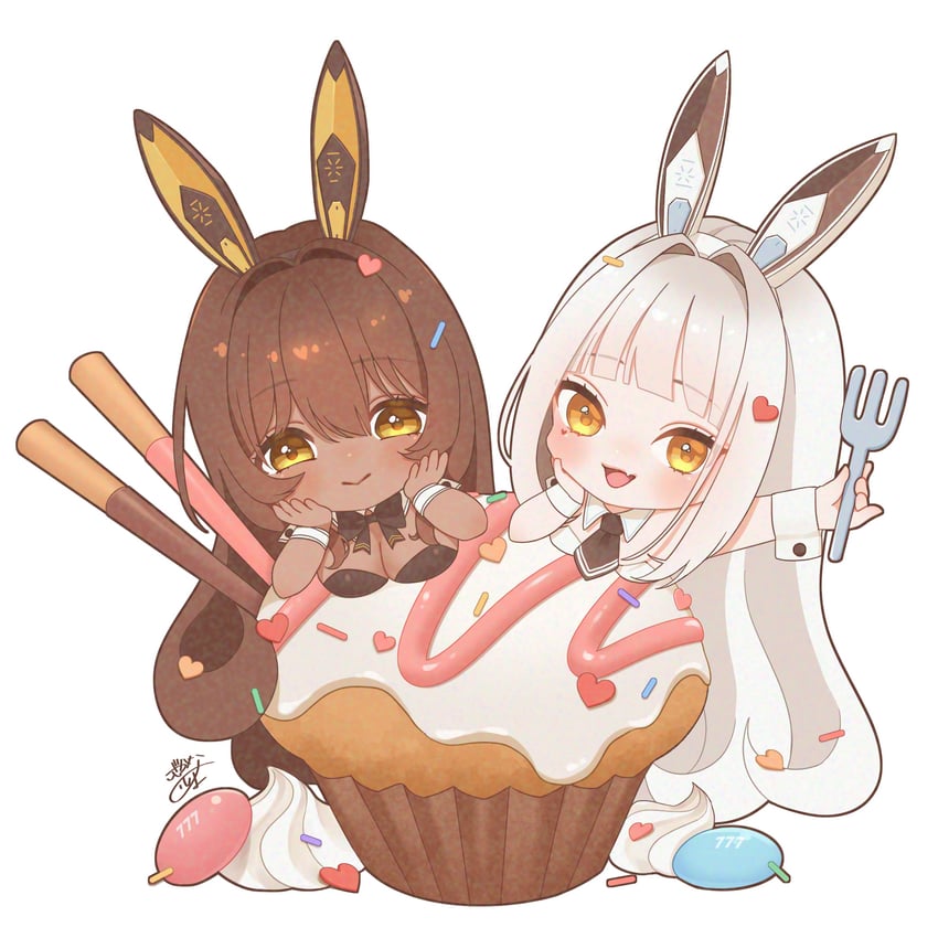 noir and blanc (goddess of victory: nikke) drawn by yashima_xx