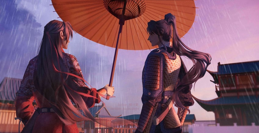shen zechuan and xiao chiye (qiang jin jiu) drawn by juchuanye